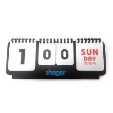 Desktop perpetual weekly calendar-Hager